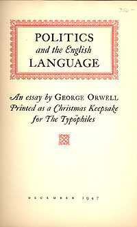 Politics and the English Language