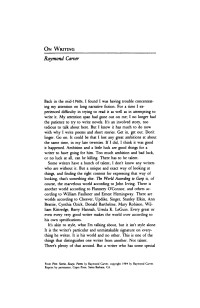 Essay On Writing