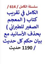 كتاب الكامل في تقريب كتاب المعجم الصغير للطبراني بحذف الأسانيد مع بيان حكم كل حديث