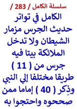 كتاب الكامل في تواتر حديث الجرس مزمار الشيطان ولا تدخل الملائكة بيتا فيه جرس