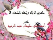 كتاب دموع الرثاء وبكاء الحداء 3