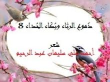 كتاب دموع الرثاء وبكاء الحداء 8