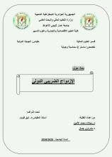 كتاب بحث جامعي حول الإزدواج الضريبي الدولي